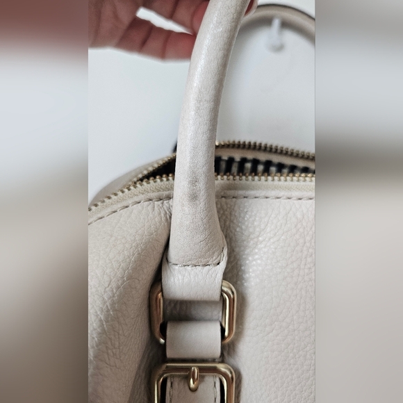 ♠️Kate Spade♠️Authentic Boston Cream Pebble Leather Handbag Top Handles Satchel - Picture 7 of 16